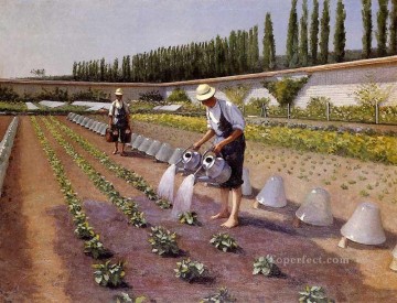  Caillebotte Lienzo - Los jardinerospg Gustave Caillebotte